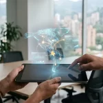 Estrategas digitales de Neuro Media analizando expansión internacional hacia Estados Unidos y Latinoamérica