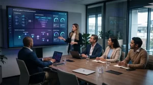 Ecosistema de inteligencia artificial para empresas conectando automatización de marketing y ventas por Neuro Media
